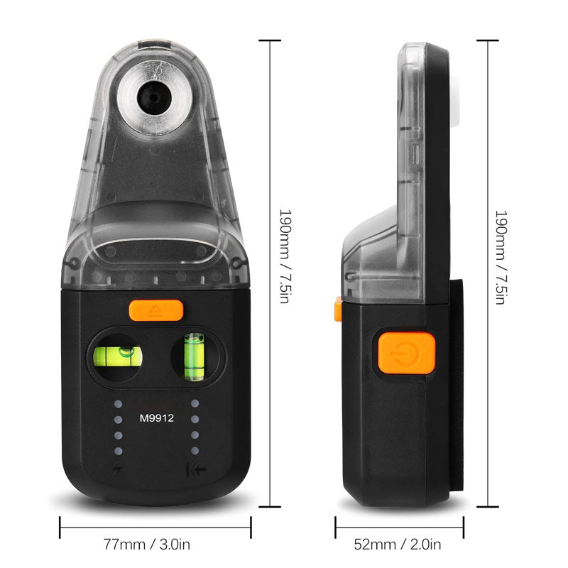 2-in-1 Wall-mounted Laser Level Instrument Electric Drilling Dust Collector