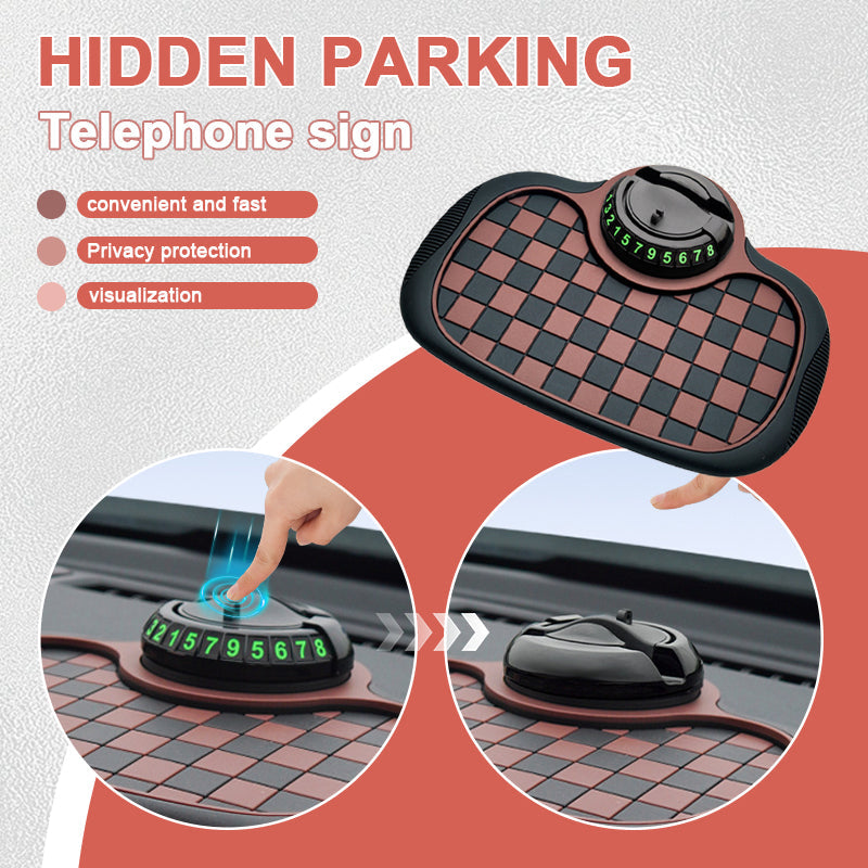 Multifunctional Auto Phone Holder Anti-Slip Dashboard Mat