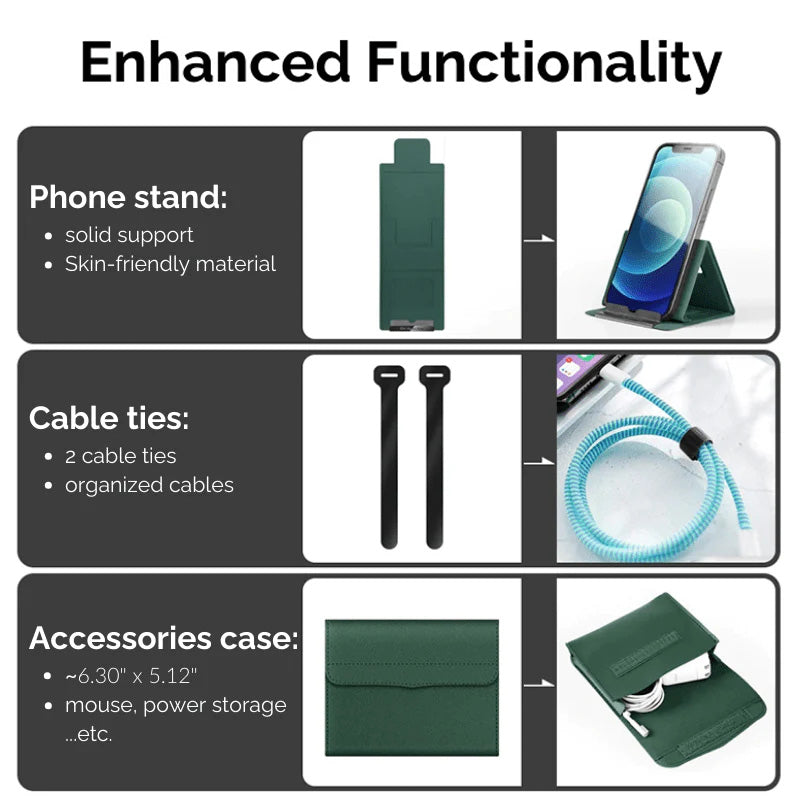 Laptop Bag Set with Adjustable Laptop Stand & Phone Stand