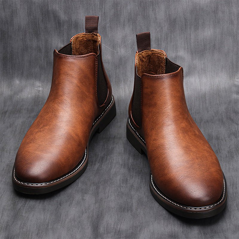 Exquisite Gifts - Men's Vintage Fashion Chelsea Leather Boots