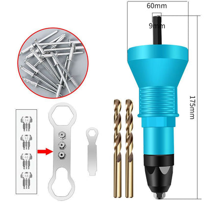 Professional Rivet Drill Head Adapter Kit