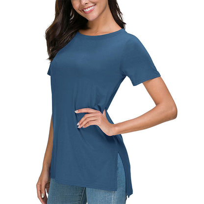 Women's Summer Casual Side Slit T-Shirt