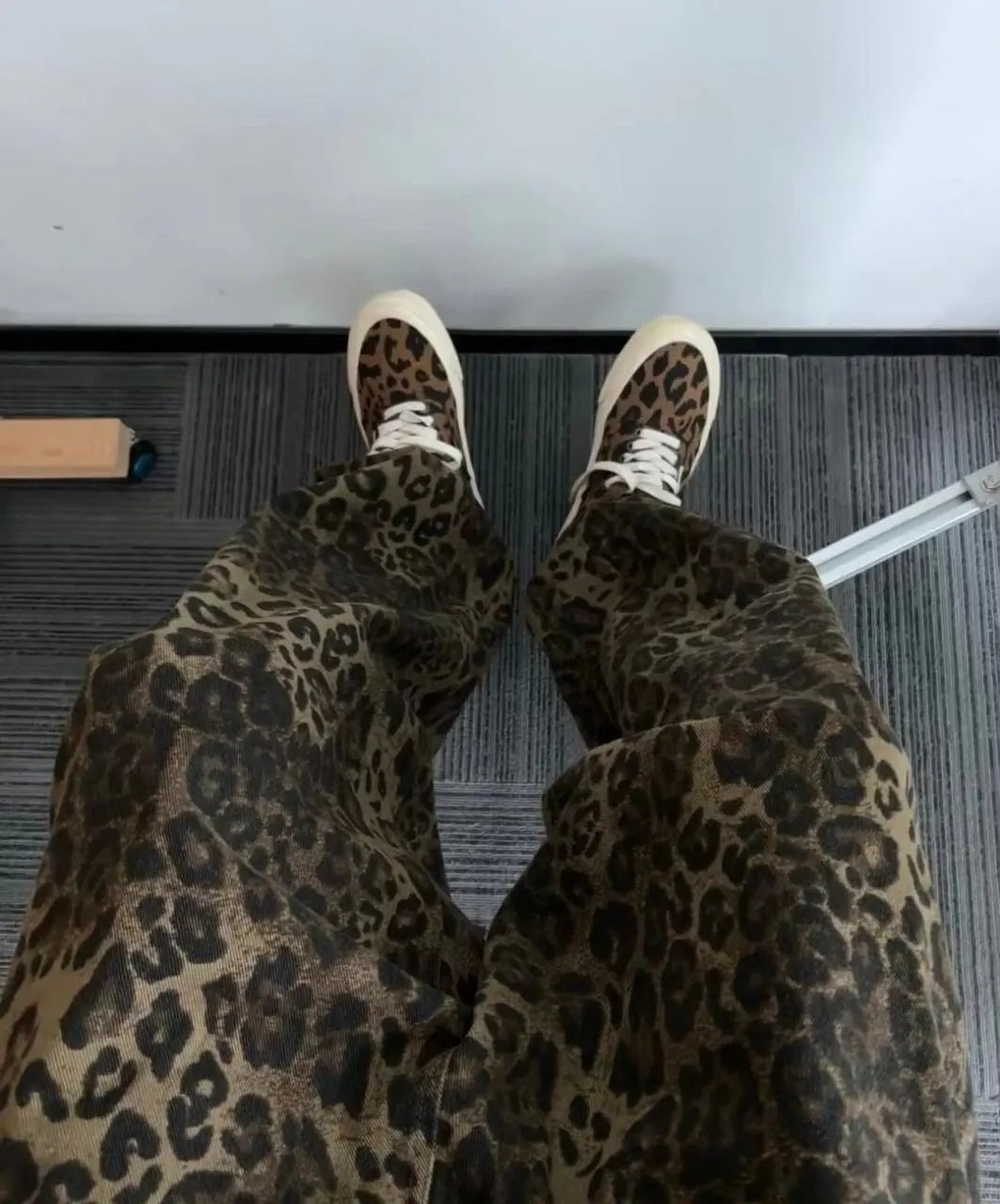 Viral Leopard Print Jeans