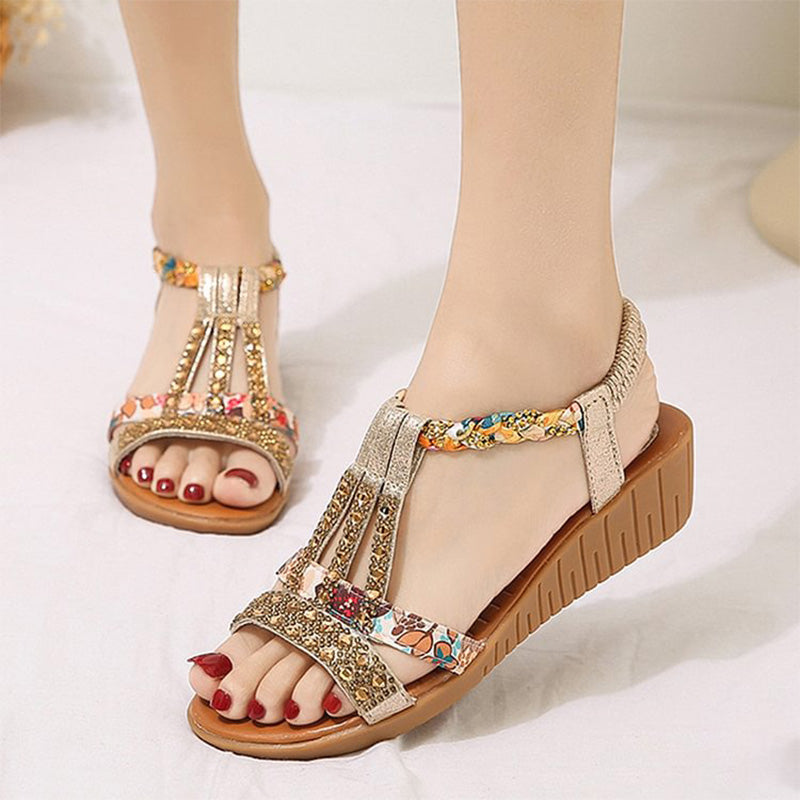 Women's New Summer Rhinestone Open Toe Sandals