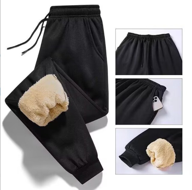 [Warm Gift] Men’s Plush-lined Sports Pants