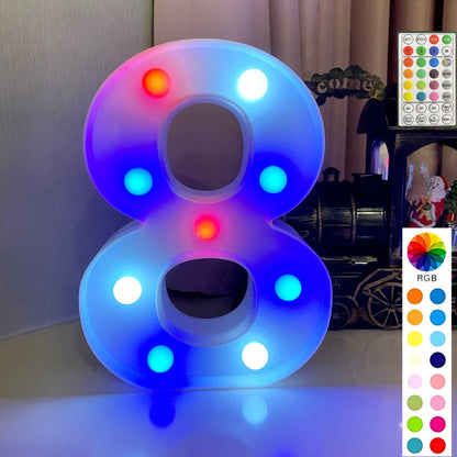 Colorful LED Marquee Letter Lights