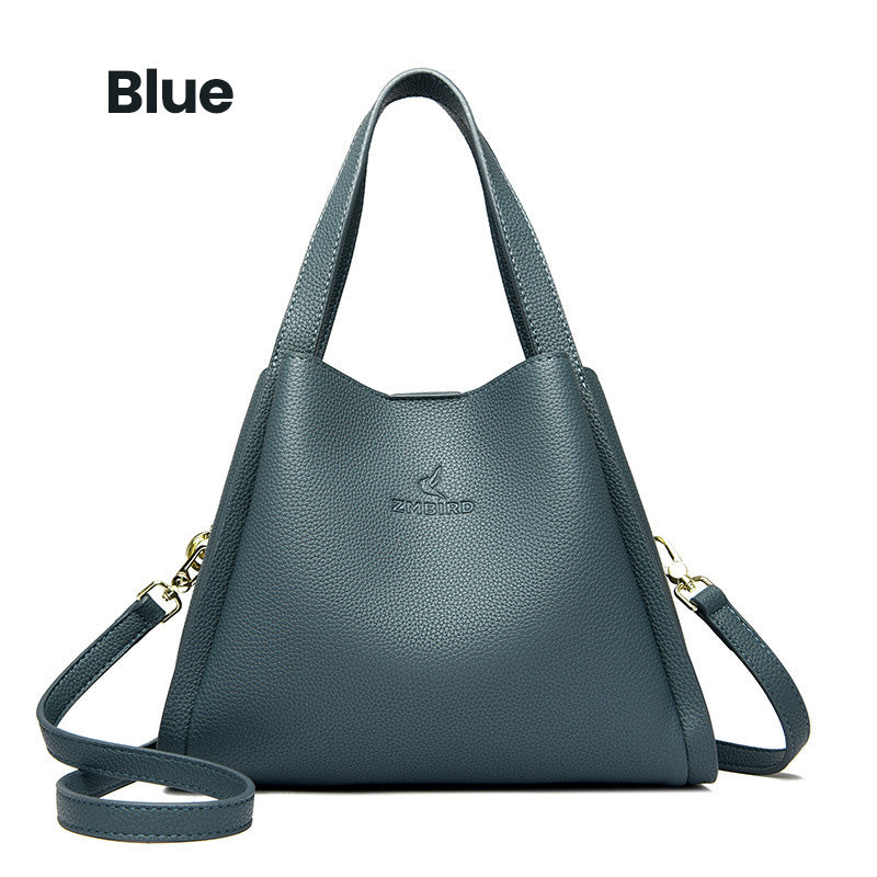 Best Gift For Her - Fashionable Classic Multi-Functional Soft Embossed Leather Bag