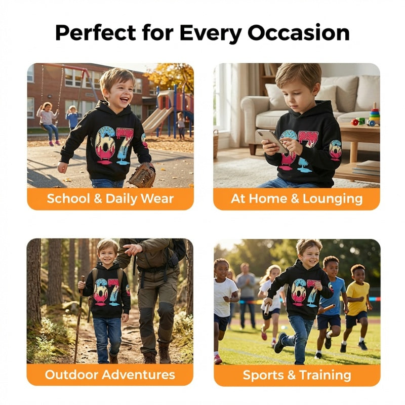 ✨🔥Kids' Funny 67 Meme Hooded Sweatshirt