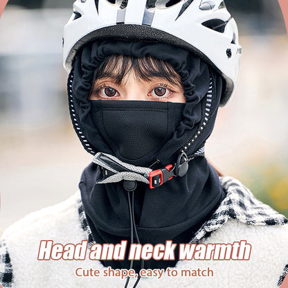 Hooded Face Mask with Neck Warmer for Cycling