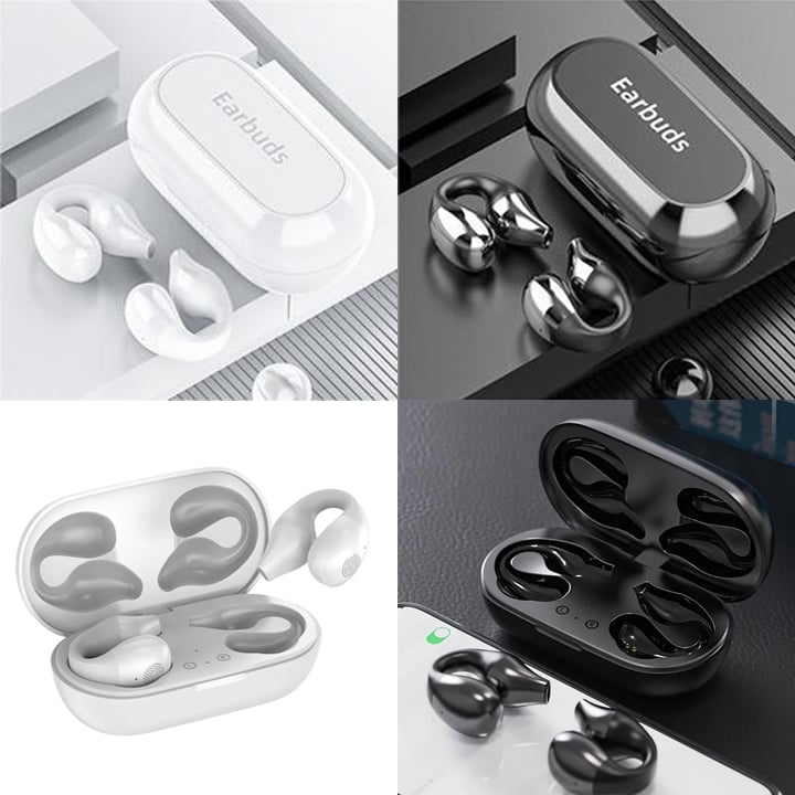 Wireless Ear Clip Bone Conduction Headphones