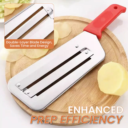 🌟Best Kitchen Gift🎁🧑‍🍳Stainless Steel Double-layer Slicer