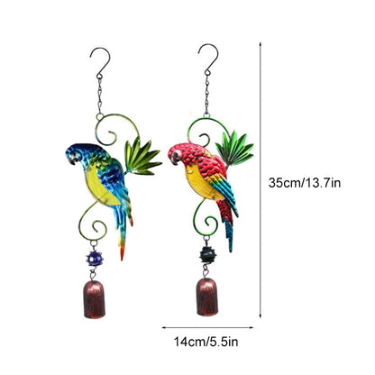 Parrot Wind Chime Hanging Decor