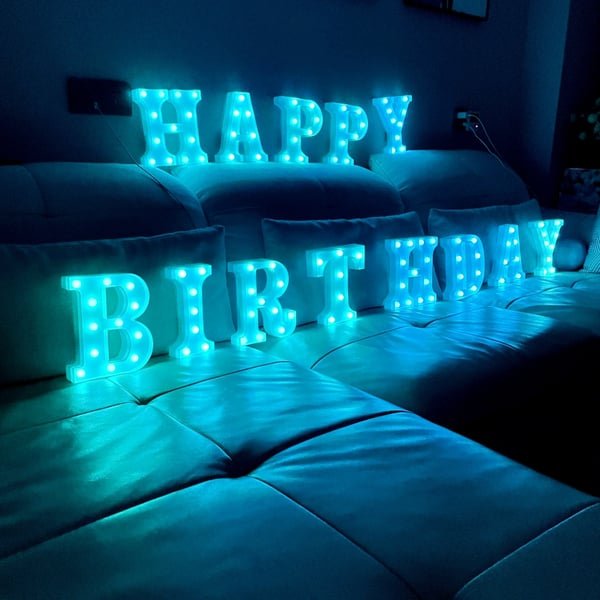 Colorful LED Marquee Letter Lights