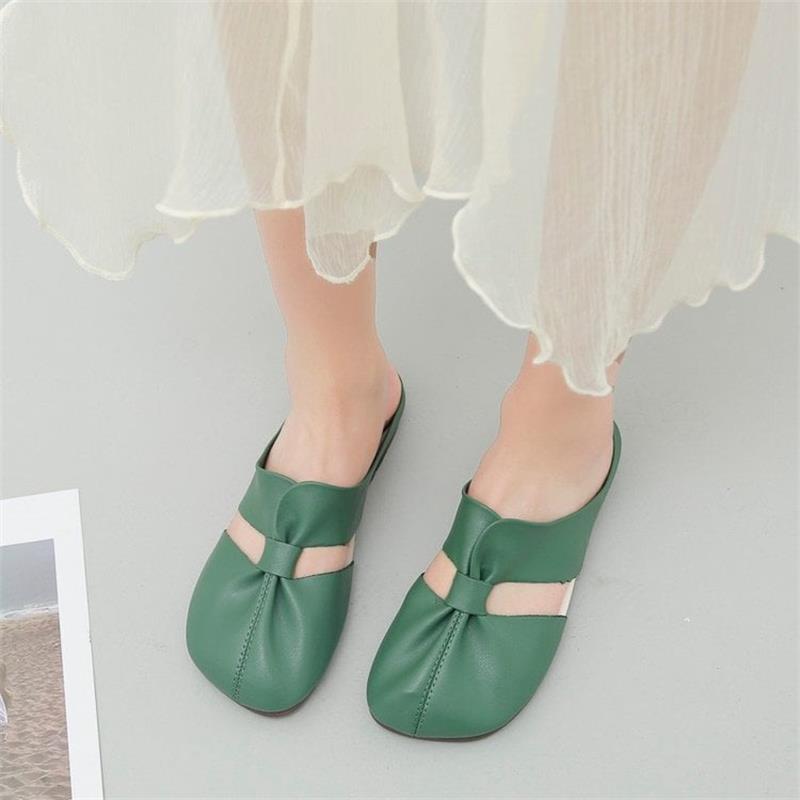 Cut-Out Design Flat Mules