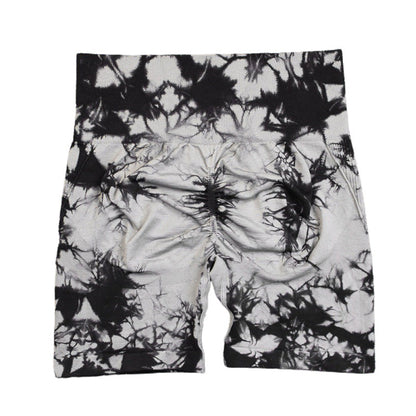 Random Dyeing High Stretch Fitness Shorts