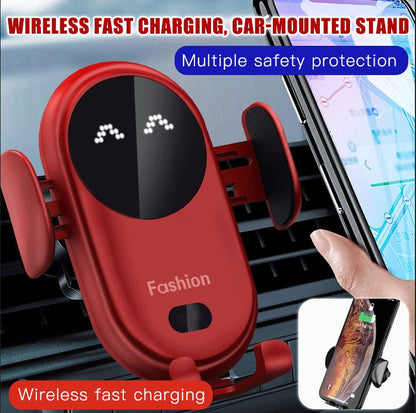 Auto-clamping Wireless Charging Car Phone Holder