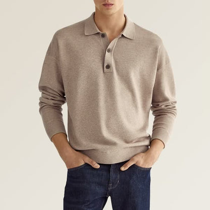 Men's Fashion Casual Loose Lapel Long Sleeve Shirt