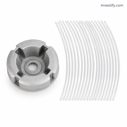 ⚙️🌿 Aluminum Trimmer Head – 4-Line Cutting & Universal Fit – Heavy-Duty & Easy Line Replacement 🏡