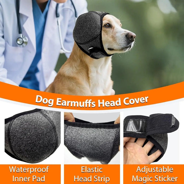 🐾Waterproof Dog Calming Ear Wrap – Gentle Comfort for Fireworks & Grooming