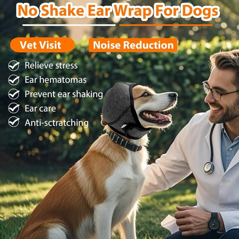 🐾Waterproof Dog Calming Ear Wrap – Gentle Comfort for Fireworks & Grooming