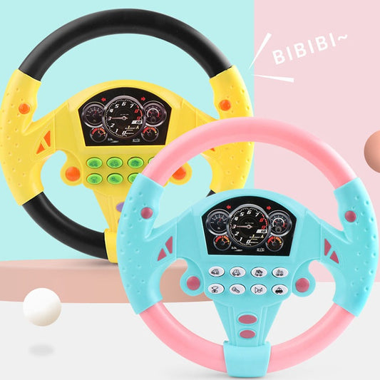 Light Up Steering Wheel Toy: Early Education Driving Fun for Baby Boys and Girls!