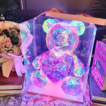 Gorgeous Shining LED Light Teddy Bear Holding a Heart ❤️