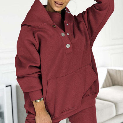 Hooded Casual and Comfortable Sweatshirt Suit