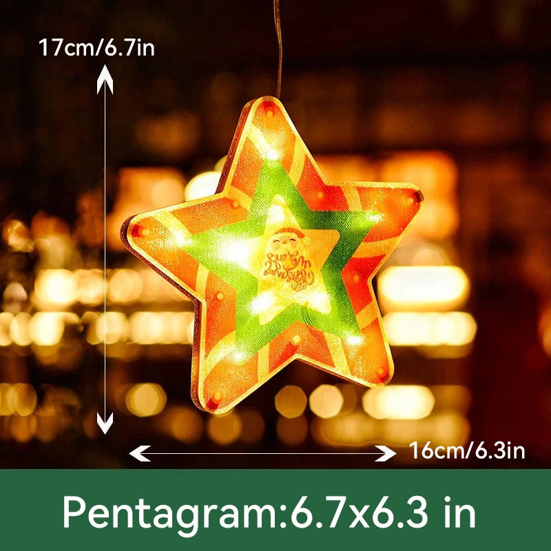⛄Christmas pre-sale🎄 Christmas Window Hanging Lights💡