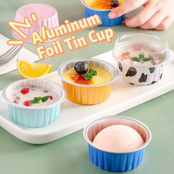 Reusable Disposable Aluminum Foil Tin Cup