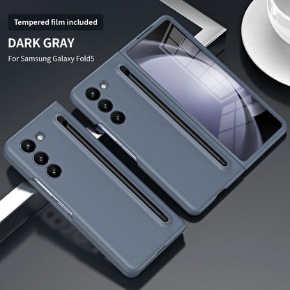 All-in-one Anti-fall Protective Case With Pen Tray Shell and Film Phone Case For Samsung Galaxy Fold 4 Fold 5