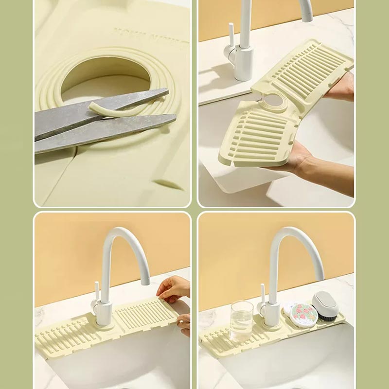 🔥Buy 1 Get 1 Free🔥 Faucet Splash Guard Draining Tray Mat