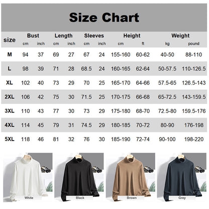 Ideal Gift - Men's Crew Neck Warm Solid Color Base Layer