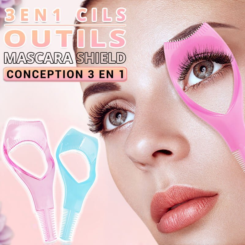 3in1 Eyelashes Tools Mascara Shield