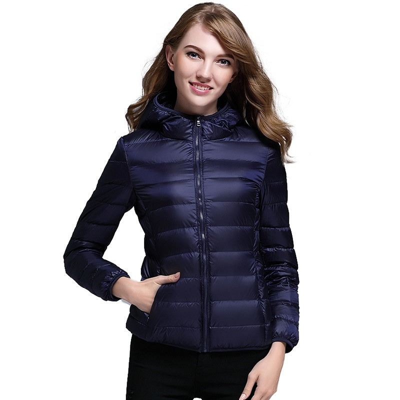 Women's Hooded Light Down Jacket