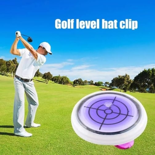 🔥(Golf trainer) Golf Ball Marker Round Cap Clip Mark with Level Function