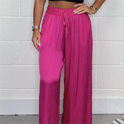 💝Straight Leg Smooth Loose Trousers