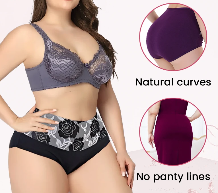 High Waist Tummy Control Cotton Panties