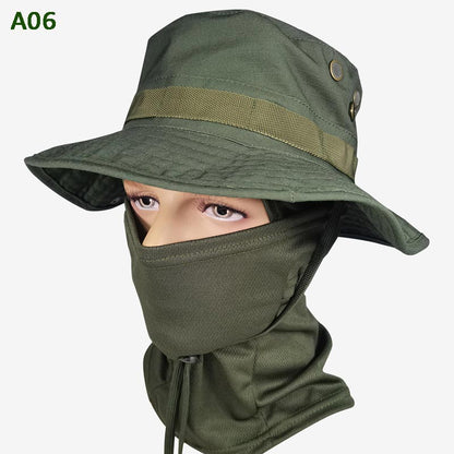 2-in-1 Camouflage Fishing Hat and Mask Neck Wrap