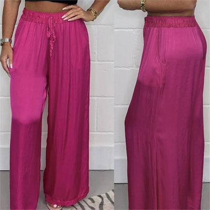 💝Straight Leg Smooth Loose Trousers