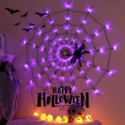 Halloween LED Giant Spider Web Light