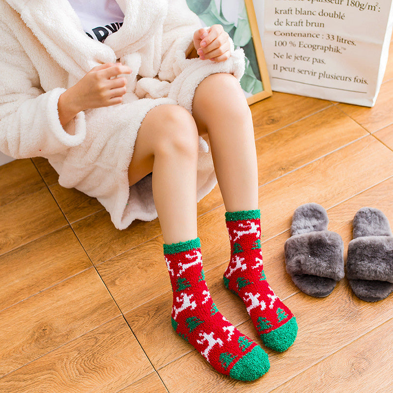 Gift Choice -Christmas Warm Fuzzy Cartoon Socks