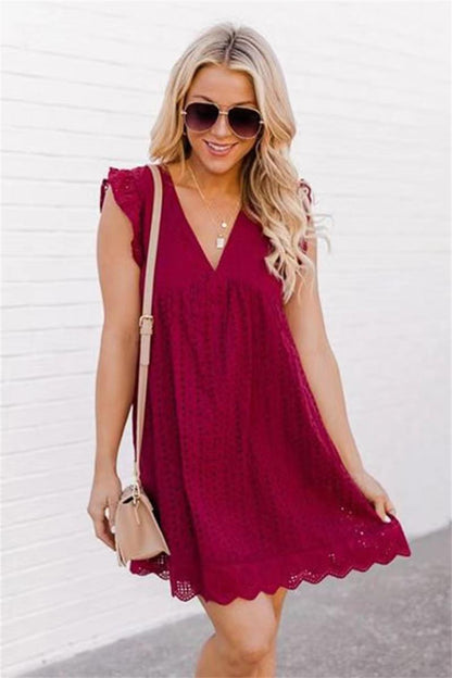 New California Lace Dress Romper