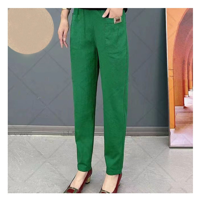 💝Women's Elastic Waist Cotton Pants