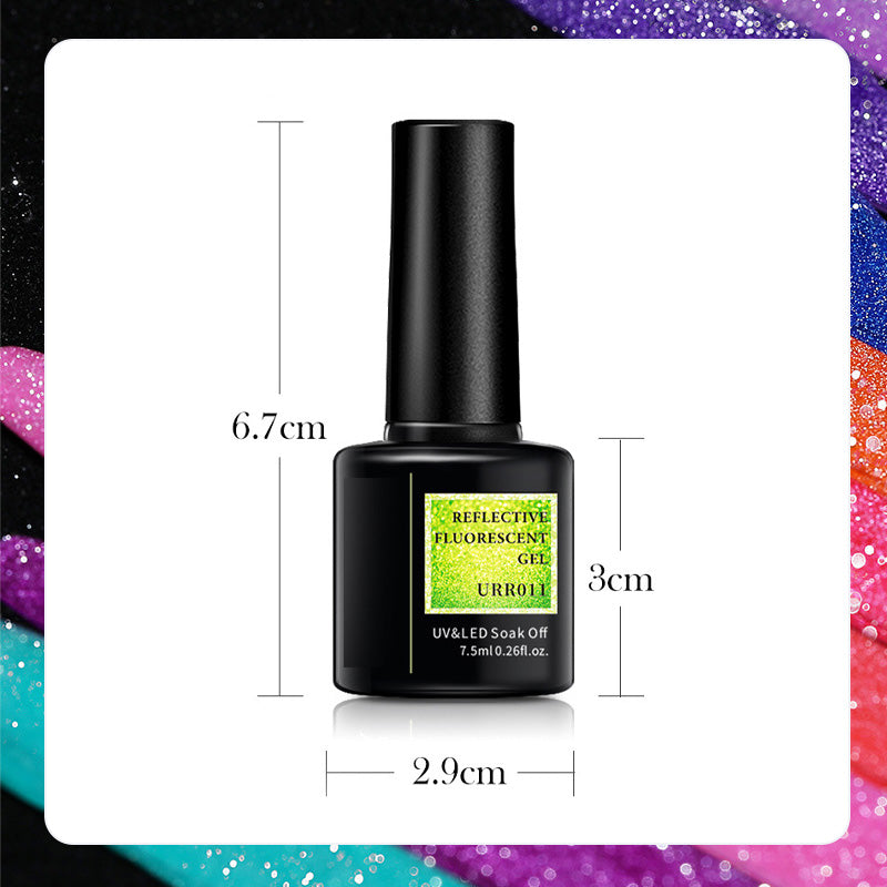 Christmas Dress Up Shiny Reflective Fluorescent Gel Nail Polish