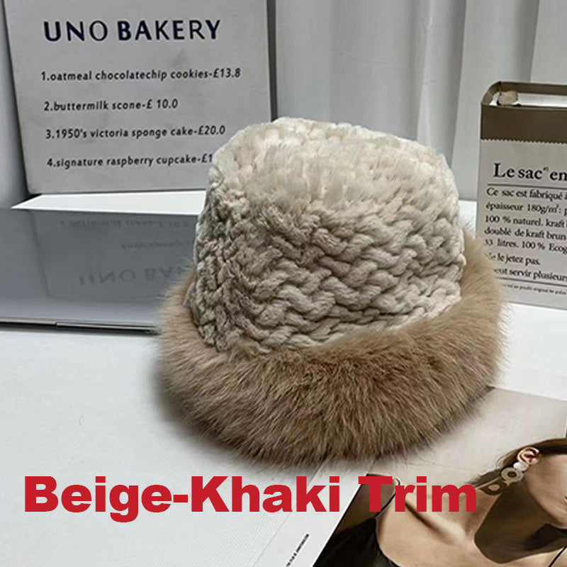 🎁Warm Gift 👒- Women's Warm Fashion Synthetic Rabbit Fur Fisherman Hat