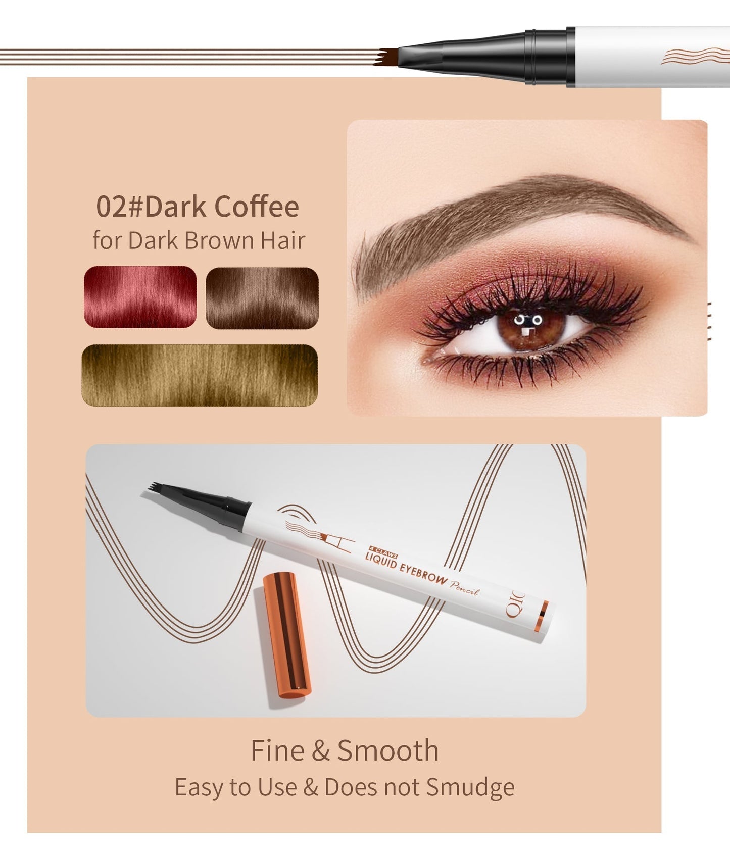 Liquid Smudge-proof Natural Eyebrow Pencil-BUY 1 GET 1 FREE