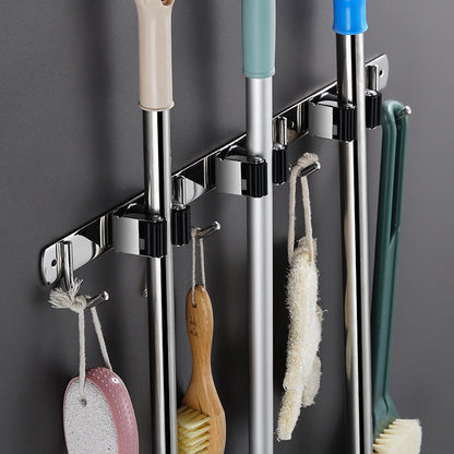 Wall-Mounted Mop and Broom Holder