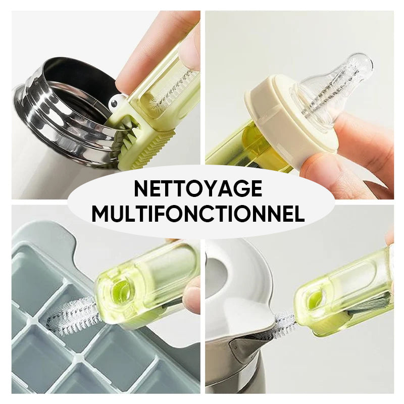 ⏳Limited Time Offer! Don't Miss Out! 👍A versatile 4-in-1 Cleaning Brush For Bottle Gaps