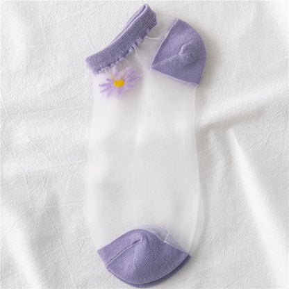 Summer Women’s Daisy Cool Breathable Mesh Socks