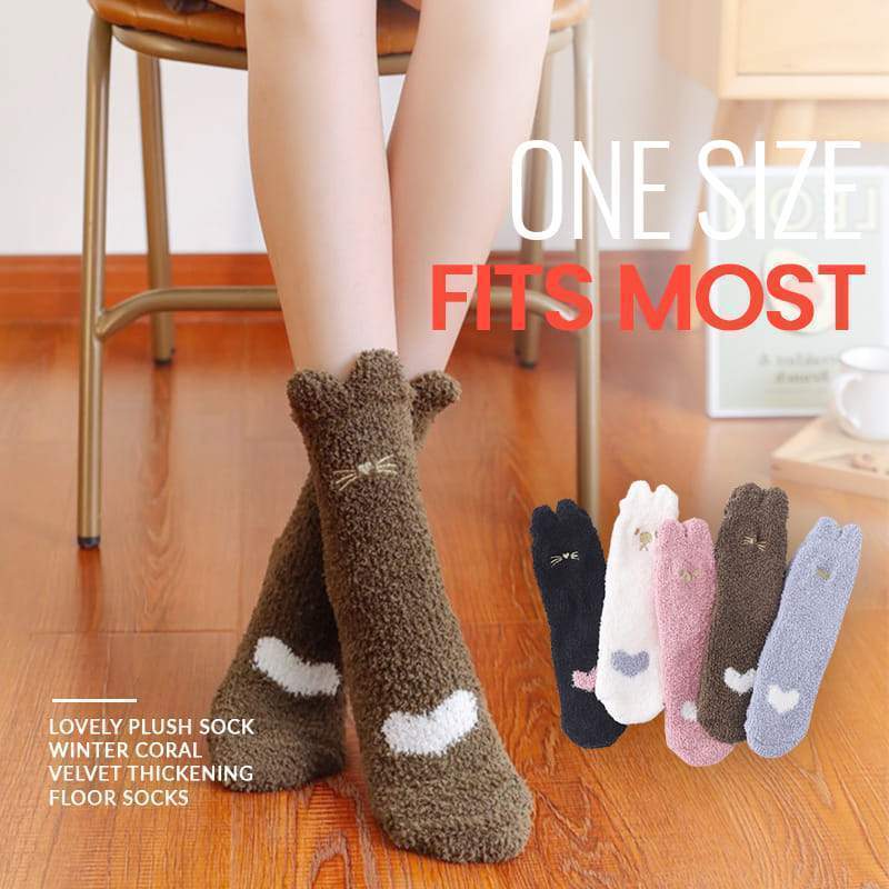 Lovely Plush Sock Thickening Floor Socks